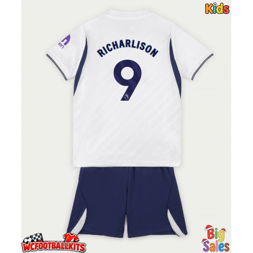 Tottenham Hotspur Richarlison #9 Replica Home Stadium Kit for Kids 2026-27 Short Sleeve (+ pants)